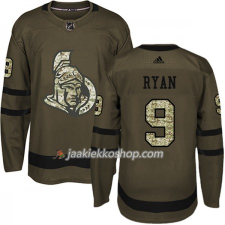 Miehille NHL Ottawa Senators Pelipaita Bobby Ryan 9 Adidas 2017-2018 Camo Vihreä Authentic